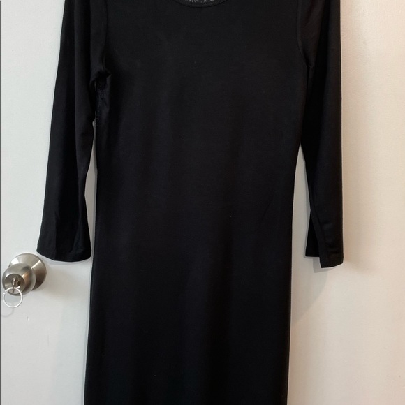 Aritzia babaton black midi dress medium spandex lace - Picture 2 of 5